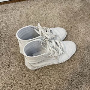 vans sk-8 hi tapered white